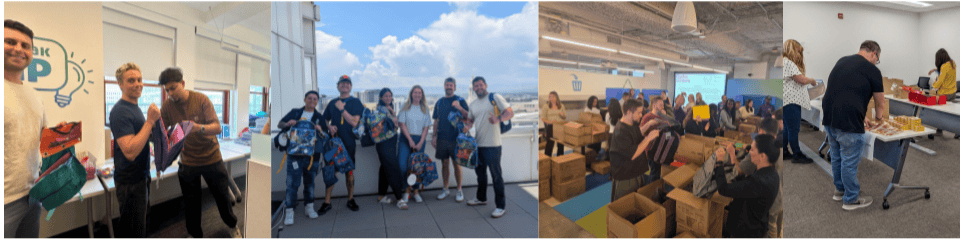 Enova Team Members Help Local Students Get Ready for School